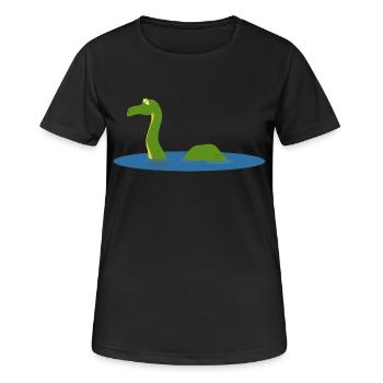 See Monster Meer - Frauen T-Shirt atmungsaktiv - Schwarz - Vorne - AI Model Female 172 light (172cm)