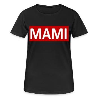 mum - Women's Breathable T-Shirt - black - Front - AI Model Female 172 light (172cm)