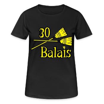 30 Besen Geburtstag - Frauen T-Shirt atmungsaktiv - Schwarz - Vorne - AI Model Female 172 light (172cm)