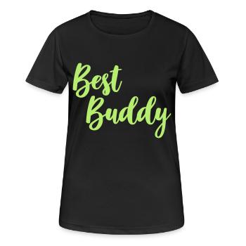Meilleur pote - T-shirt respirant Femme - noir - Devant - AI Model Female 172 light (172cm)