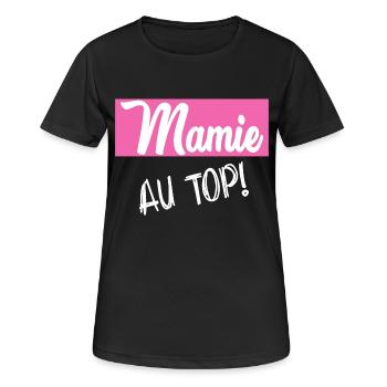 GRANNY. GRANDMA. MOTHER'S DAY. HAPPY BIRTHDAY - Women's Breathable T-Shirt - black - Front - AI Model Female 172 light (172cm)