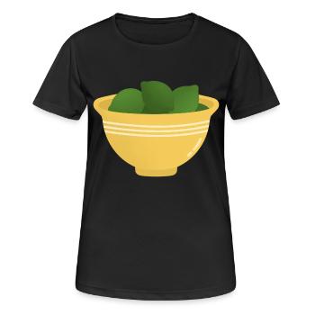 Bol de citrons verts - T-shirt respirant Femme - noir - Devant - AI Model Female 172 light (172cm)