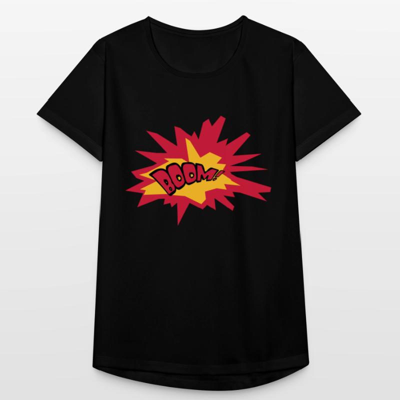 flèche texte feu flamme chaud tnt dynamite exploser T-shirt respirant Femme