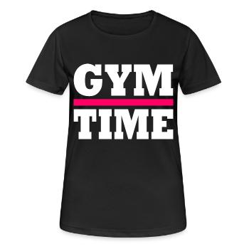 Gym - T-shirt respirant Femme - noir - Devant - AI Model Female 172 light (172cm)