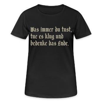 whatever - Women's Breathable T-Shirt - black - Front - AI Model Female 172 light (172cm)
