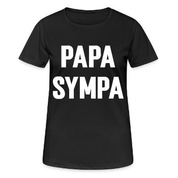 Papa Sympa - T-shirt respirant Femme - noir - Devant - AI Model Female 172 light (172cm)