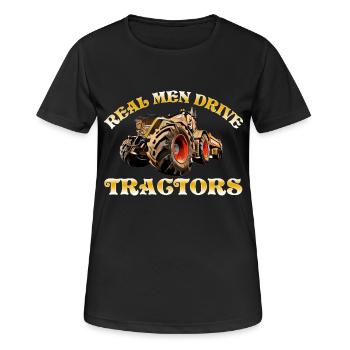 Traktor - Frauen T-Shirt atmungsaktiv - Schwarz - Vorne - AI Model Female 172 light (172cm)