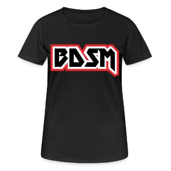 BDSM-Datei - Frauen T-Shirt atmungsaktiv - Schwarz - Vorne - AI Model Female 172 light (172cm)