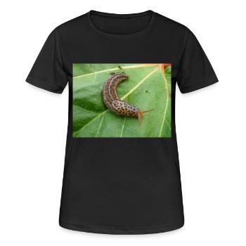 limace tigrée également grande limace grise Tigerschnegel - T-shirt respirant Femme - noir - Devant - AI Model Female 172 light (172cm)