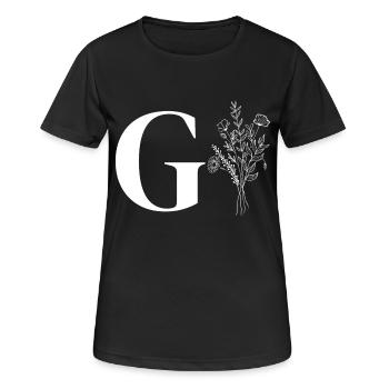 Minimalist flowers - Women's Breathable T-Shirt - black - Front - AI Model Female 172 light (172cm)