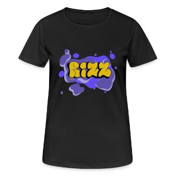 Rizz - Calypso Blous - Frauen T-Shirt atmungsaktiv - Schwarz - Vorne - AI Model Female 172 light (172cm)