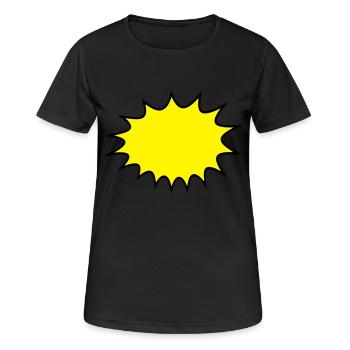 comic cartoon sprechblase denkblase rahmen umrandu - Frauen T-Shirt atmungsaktiv - Schwarz - Vorne - AI Model Female 172 light (172cm)