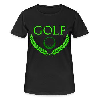 Golfe - T-shirt respirant Femme - noir - Devant - AI Model Female 172 light (172cm)