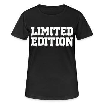 limited edition - Frauen T-Shirt atmungsaktiv - Schwarz - Vorne - AI Model Female 172 light (172cm)