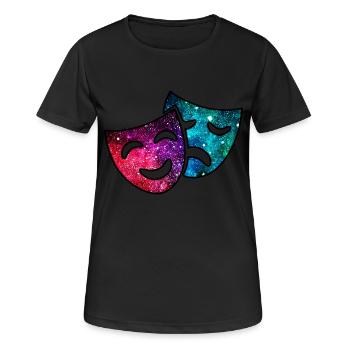 Cosmic Theatre - Women's Breathable T-Shirt - black - Front - AI Model Female 172 light (172cm)