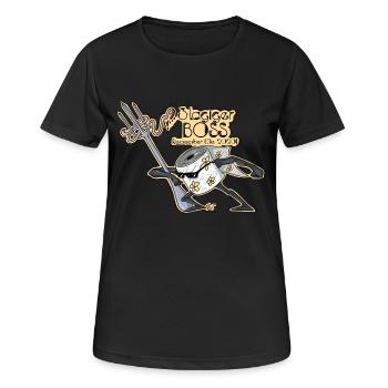 3 plis - T-shirt respirant Femme - noir - Devant - AI Model Female 172 light (172cm)