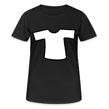 oberteil kleidung heiss t shirt kleidung anziehen - Frauen T-Shirt atmungsaktiv - Schwarz - Vorne - AI Model Female 172 light (172cm)