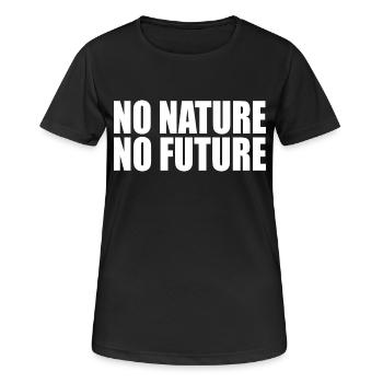 No nature no future - Women's Breathable T-Shirt - black - Front - AI Model Female 172 light (172cm)