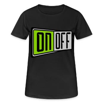 On Off Switch - Women's Breathable T-Shirt - black - Front - AI Model Female 172 light (172cm)