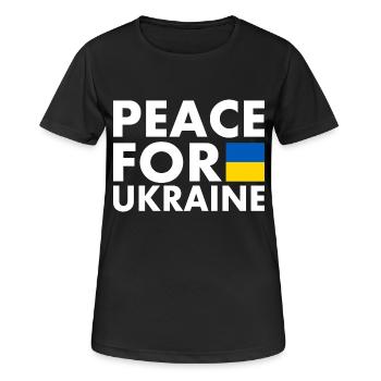 Ukraine - T-shirt respirant Femme - noir - Devant - AI Model Female 172 light (172cm)
