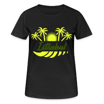 Istanbul - T-shirt respirant Femme - noir - Devant - AI Model Female 172 light (172cm)
