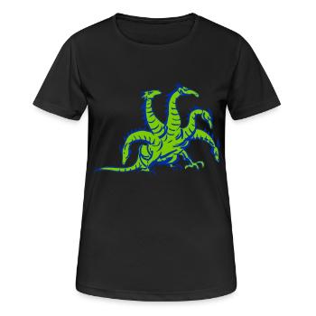 drache hydra dragon - Frauen T-Shirt atmungsaktiv - Schwarz - Vorne - AI Model Female 172 light (172cm)