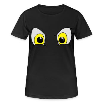 auge - Frauen T-Shirt atmungsaktiv - Schwarz - Vorne - AI Model Female 172 light (172cm)