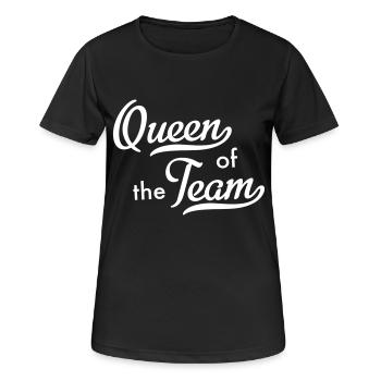 Queen of the Team - Women's Breathable T-Shirt - black - Front - AI Model Female 172 light (172cm)