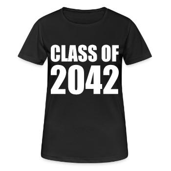 Class of 2042 - Women's Breathable T-Shirt - black - Front - AI Model Female 172 light (172cm)