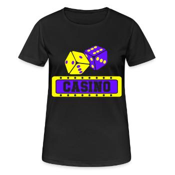 Dice Casino - Women's Breathable T-Shirt - black - Front - AI Model Female 172 light (172cm)