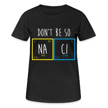 Tableau périodique - T-shirt respirant Femme - noir - Devant - AI Model Female 172 light (172cm)