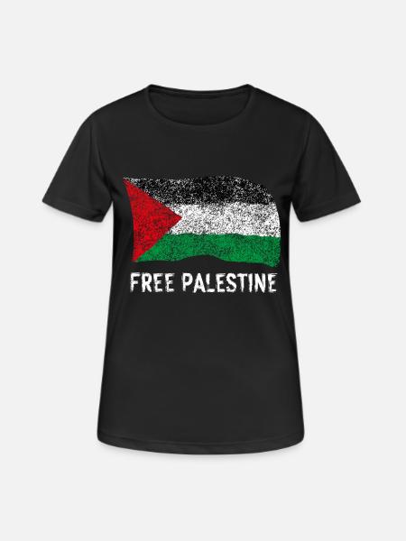 Free Palestine - Women's Breathable T-Shirt - black