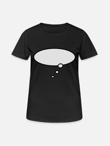 gedankenblase / - Women's Breathable T-Shirt - black