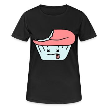 Dead Cupcake - Women's Breathable T-Shirt - black - Front - AI Model Female 172 light (172cm)