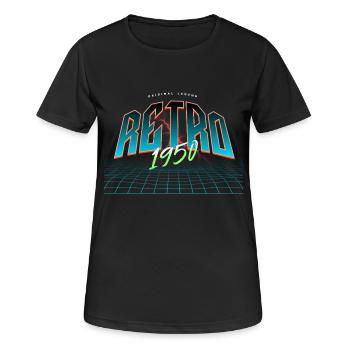 1950 Geburtsjahr Baujahr Geburtstag - Frauen T-Shirt atmungsaktiv - Schwarz - Vorne - AI Model Female 172 light (172cm)