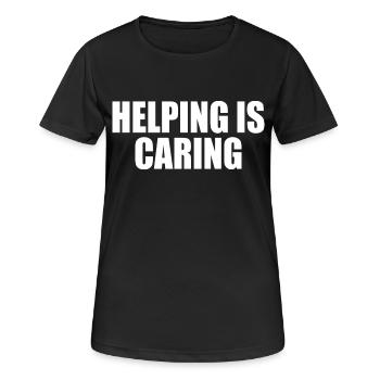Helping is caring - Women's Breathable T-Shirt - black - Front - AI Model Female 172 light (172cm)