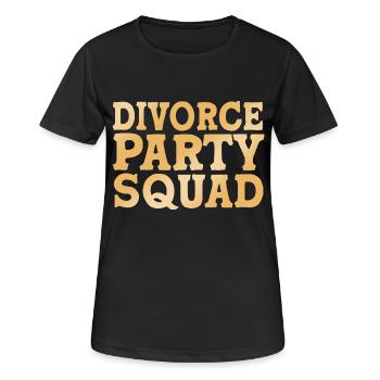 Scheidung - Frauen T-Shirt atmungsaktiv - Schwarz - Vorne - AI Model Female 172 light (172cm)