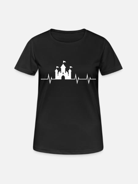 Heartbeat of the Kingdom - Women's Breathable T-Shirt - black