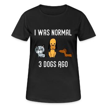 Dog dog lover pet dog owner gift - Women's Breathable T-Shirt - black - Front - AI Model Female 172 light (172cm)