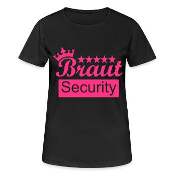 Braut - Frauen T-Shirt atmungsaktiv - Schwarz - Vorne - AI Model Female 172 light (172cm)
