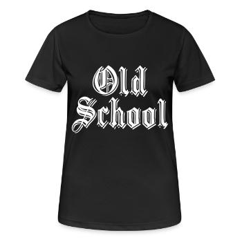116398908 158212286 Old School - Women's Breathable T-Shirt - black - Front - AI Model Female 172 light (172cm)