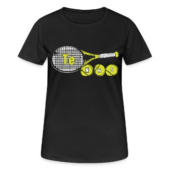 Tableau périodique - T-shirt respirant Femme - noir - Devant - AI Model Female 172 light (172cm)