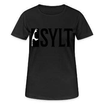Vacances Sylt - T-shirt respirant Femme - noir - Devant - AI Model Female 172 light (172cm)