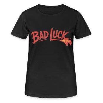 BAD LUCK - Women's Breathable T-Shirt - black - Front - AI Model Female 172 light (172cm)
