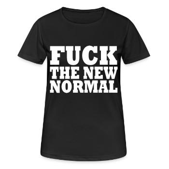 Baiser la nouvelle normale - T-shirt respirant Femme - noir - Devant - AI Model Female 172 light (172cm)