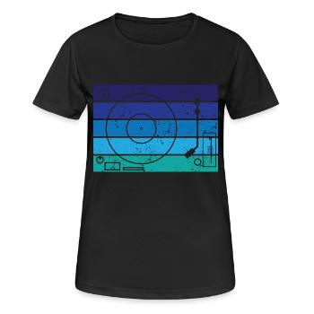 Vinyle - T-shirt respirant Femme - noir - Devant - AI Model Female 172 light (172cm)