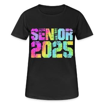 Classe de 2025 - T-shirt respirant Femme - noir - Devant - AI Model Female 172 light (172cm)