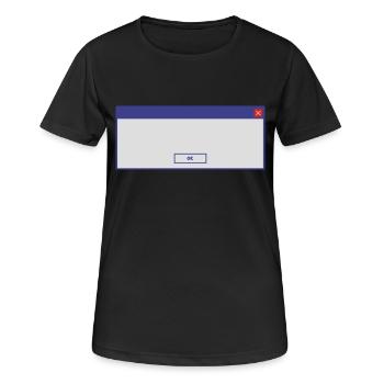 window_3colorok - Frauen T-Shirt atmungsaktiv - Schwarz - Vorne - AI Model Female 172 light (172cm)