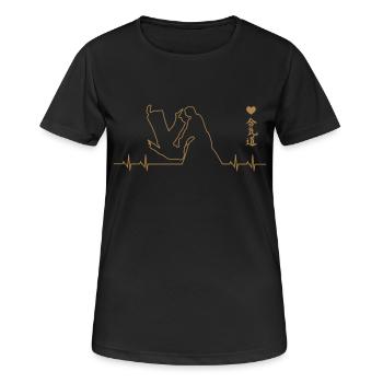 aikido - Women's Breathable T-Shirt - black - Front - AI Model Female 172 light (172cm)