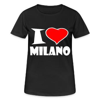 Milano - Women's Breathable T-Shirt - black - Front - AI Model Female 172 light (172cm)